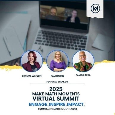 Featured Speakers Crystal Watson, Pam Harris and Pamela Seda at 2025 Make Math Moments Virtual Summit 2025 Make Math Moments Virtual Summit Feature Speakers