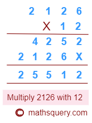 Write 21.26 and 12 without decimals to multiply