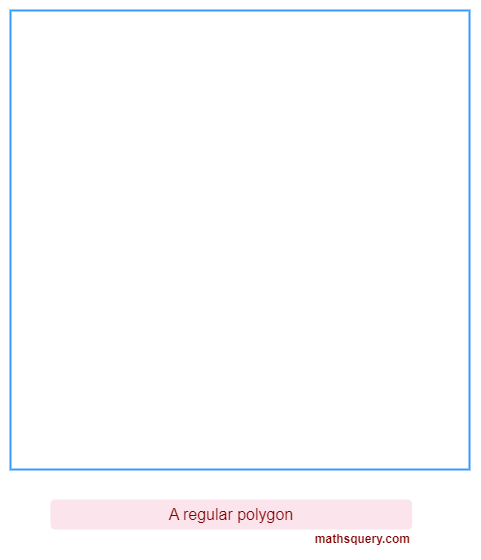 Regular polygon of equal sides