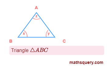 What is the name of ∠B in ΔABC?