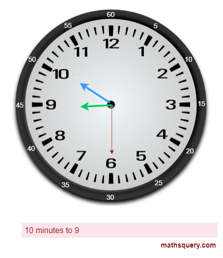 10 minutes to 9