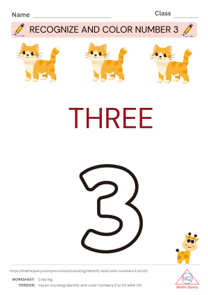 Thumbnail preview of Coloring worksheet of Download Worksheets Of Recognition And Coloring Of Numbers 1 To 10