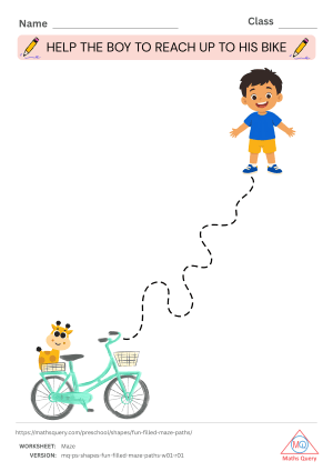 Thumbnail preview of Maze worksheet of Download Activity Sheets To Draw Maze Paths