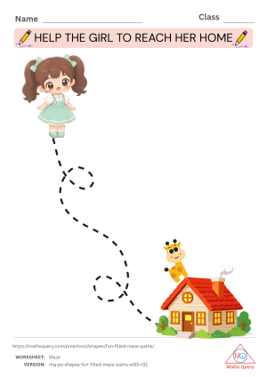 Thumbnail preview of Maze worksheet of Download Activity Sheets To Draw Maze Paths