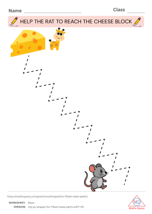 Thumbnail preview of Maze worksheet of Download Activity Sheets To Draw Maze Paths