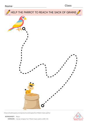 Thumbnail preview of Maze worksheet of Download Activity Sheets To Draw Maze Paths