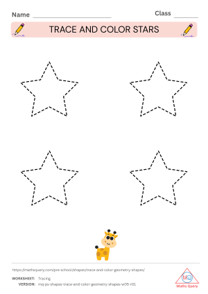 Thumbnail preview of Counting worksheet of Activity Sheets For Tracing And Coloring Of Basic Geometrical Shapes