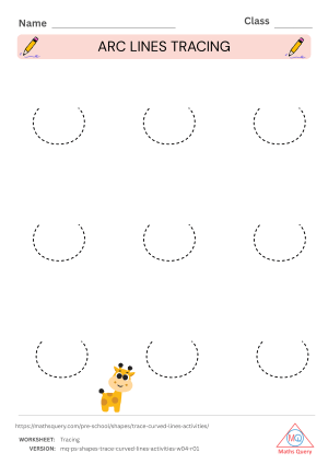 Thumbnail preview of Counting worksheet of Worksheets For Tracing Curves, Loops, Spirals, And Zigzag Lines