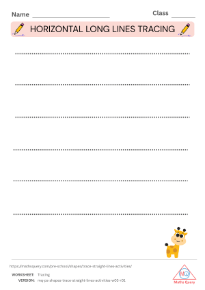 Thumbnail preview of Counting worksheet of Worksheets Of Tracing Of Sleeping, Standing And Slanted Lines