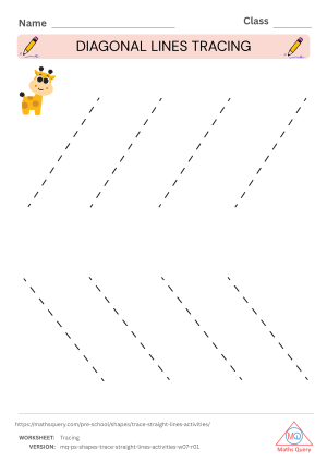 Thumbnail preview of Counting worksheet of Worksheets Of Tracing Of Sleeping, Standing And Slanted Lines
