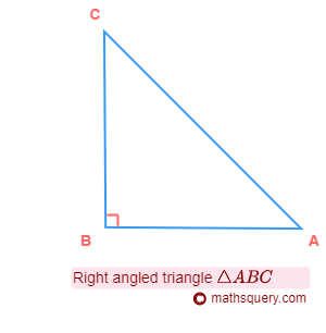 Right angled triangle ABC